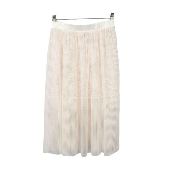 New Victoria's Secret Micro Pleat Sheer Mesh and Lace Skirt in Ballet Pink Small - Picture 5 of 12